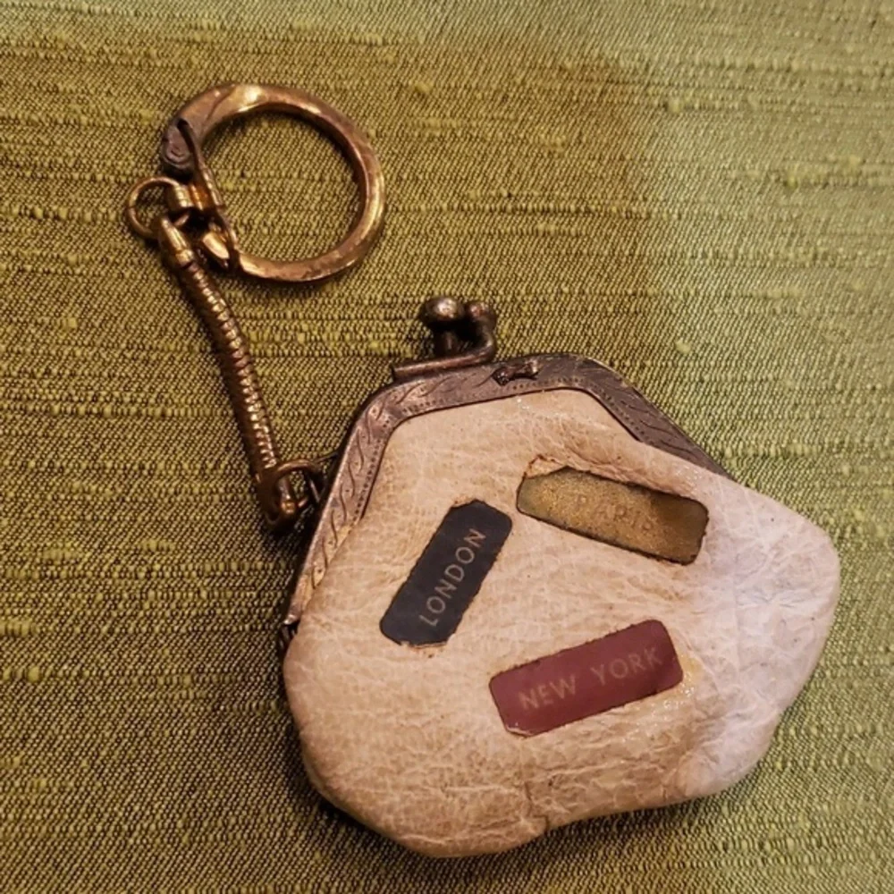 MINI COIN PURSE LONDON PARIS NEW YORK KEYCHAIN/COINS All‎ Leather